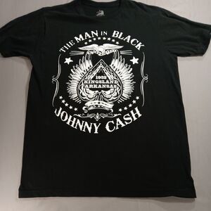 Johnny Cash Man in Black 1932 Kingsland Arkansas Zion Rootswear Men's L Tee